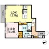 D-Hills中条 1LDKの間取り