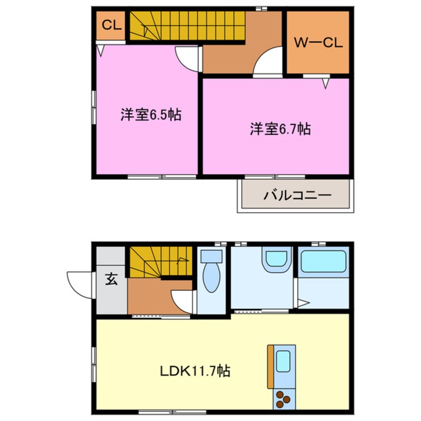 間取図 ベルメゾン富塚