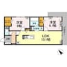 Ｄｅサーン　Ａ棟 2LDKの間取り