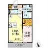 D-Hills有玉北町 1LDKの間取り