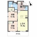 シャーメゾングレイスの間取図