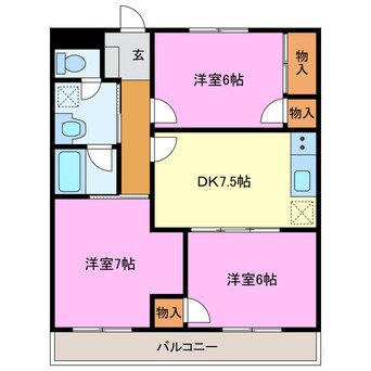 間取図 パークサイド髙木
