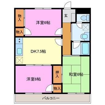 間取図 パークサイド髙木
