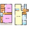 フルハウス 2LDKの間取り
