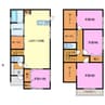 高丘北戸建 4LDKの間取り