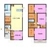 高丘北戸建 4LDKの間取り