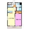 Ｃａｆｅ’　Ｂｌｕｅ 1LDKの間取り