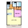 Palace　Mooyo 1LDKの間取り