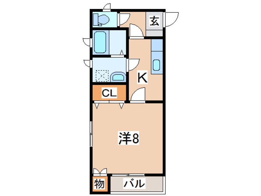 間取図 岩交バス（盛岡市）/工学部東口 徒歩3分 1階 築18年