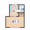 Maison de Alice 1Kの間取り