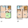 東北本線/盛岡駅 バス:21分:停歩2分 1-2階 築26年 3LDKの間取り