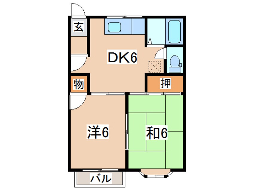 間取図 タウンフラット山岸