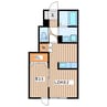 HOKUTO上田通り 1LDKの間取り
