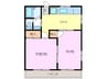 光陽ハイツ 2DKの間取り