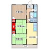 ロビンハイツ 3DKの間取り