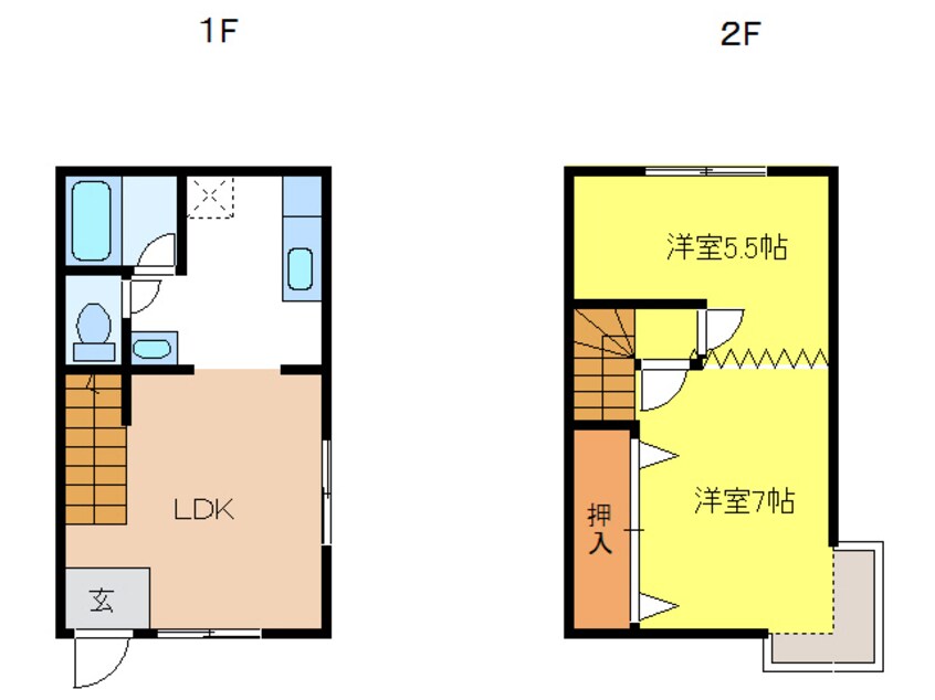 間取図 コーポサンライズ