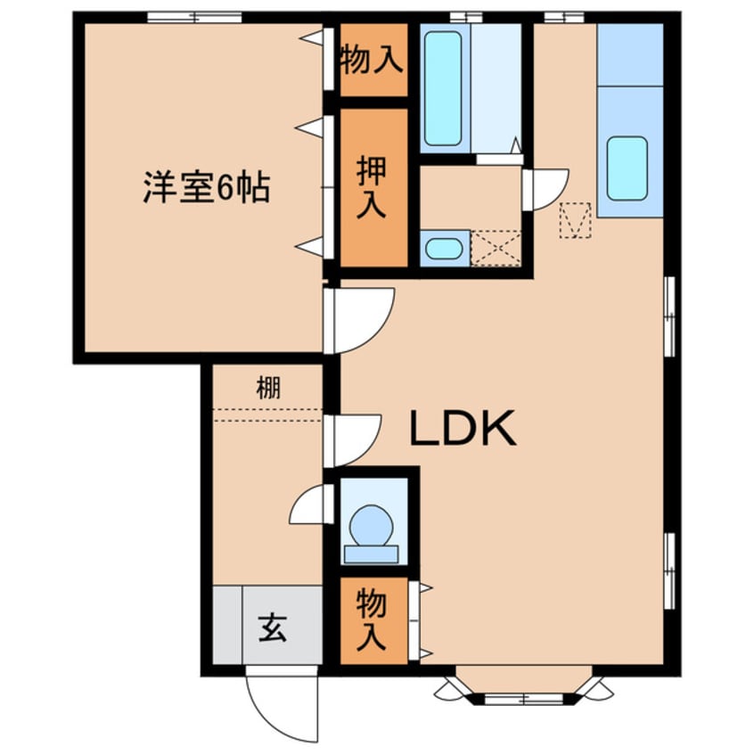 間取図 グリーンヒルズＡ