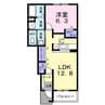 サンプラザB 1LDKの間取り