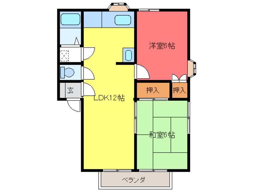 間取図 リトル・パンド・ハイツＥ