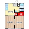 高宝ハイツⅠ 2DKの間取り