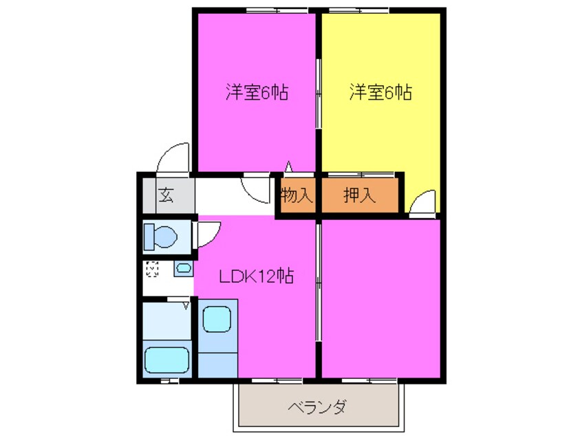 間取図 グリーンヴィラⅡ