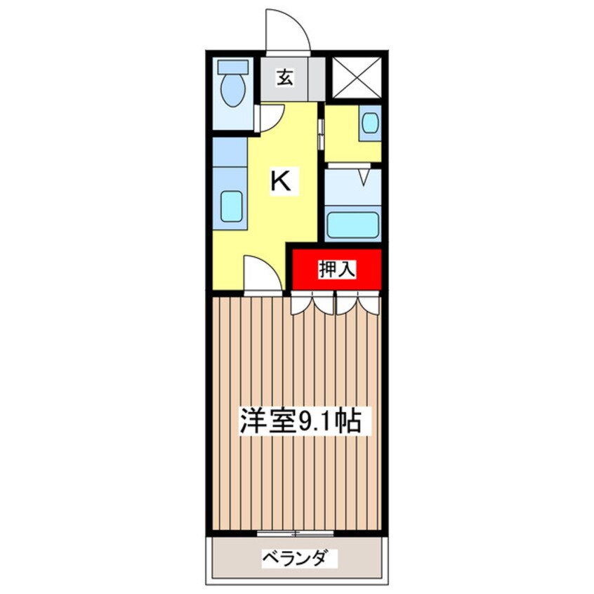 間取図 コーポスカイピア