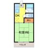 阿久津コーポ 1DKの間取り
