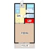 阿久津コーポ 1Kの間取り