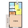 阿久津コーポ 1Kの間取り