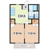 メゾン卯の里Ｂ 2DKの間取り