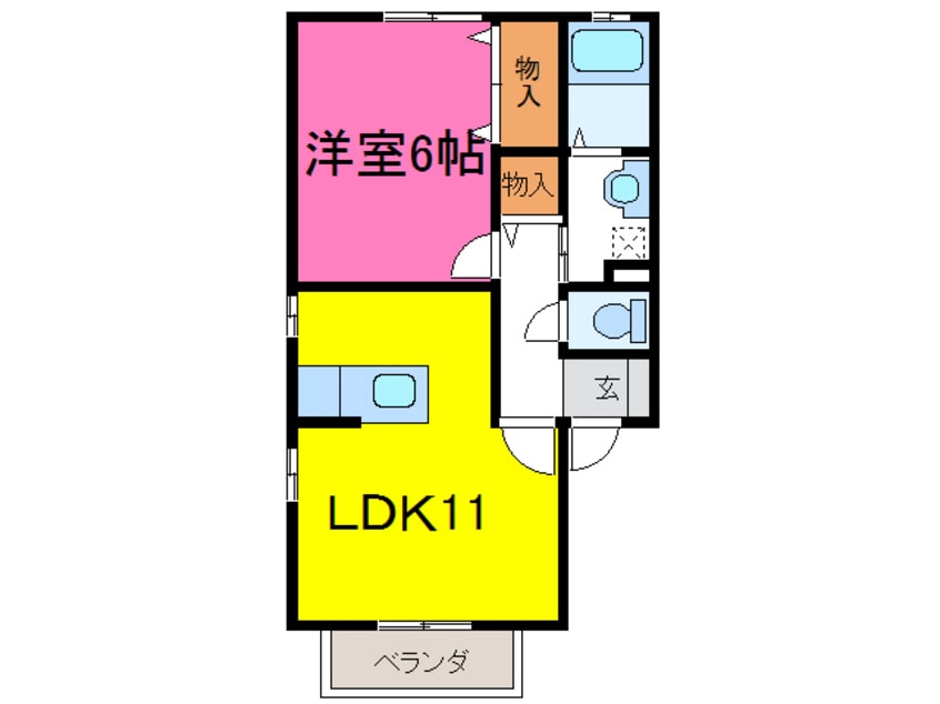 間取図 Ｃ.Ｆ ＨＥＩＧＨＴＳ　Ｑ