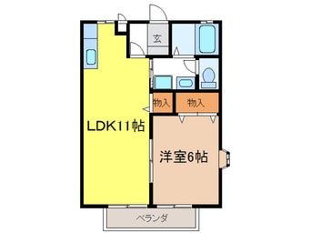間取図 宝積寺ハイツN