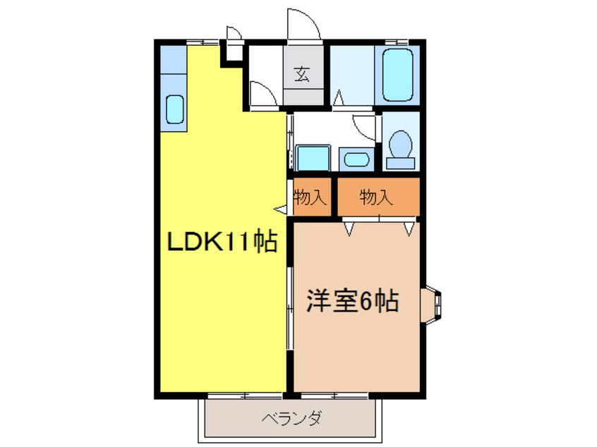 間取図 宝積寺ハイツN
