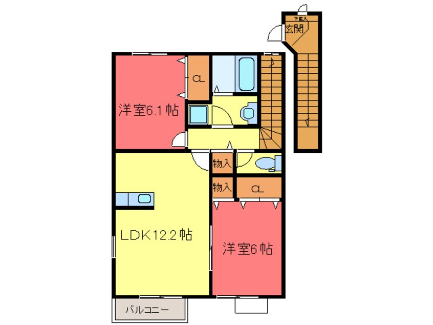 間取図 ドリームハイツB