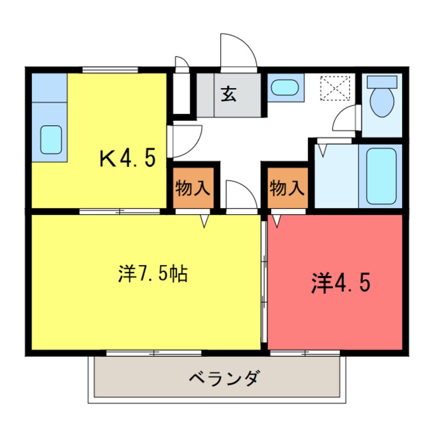 間取図 ハイツ中坂上Ｃ