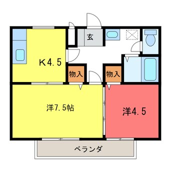 間取図 ハイツ中坂上Ｃ