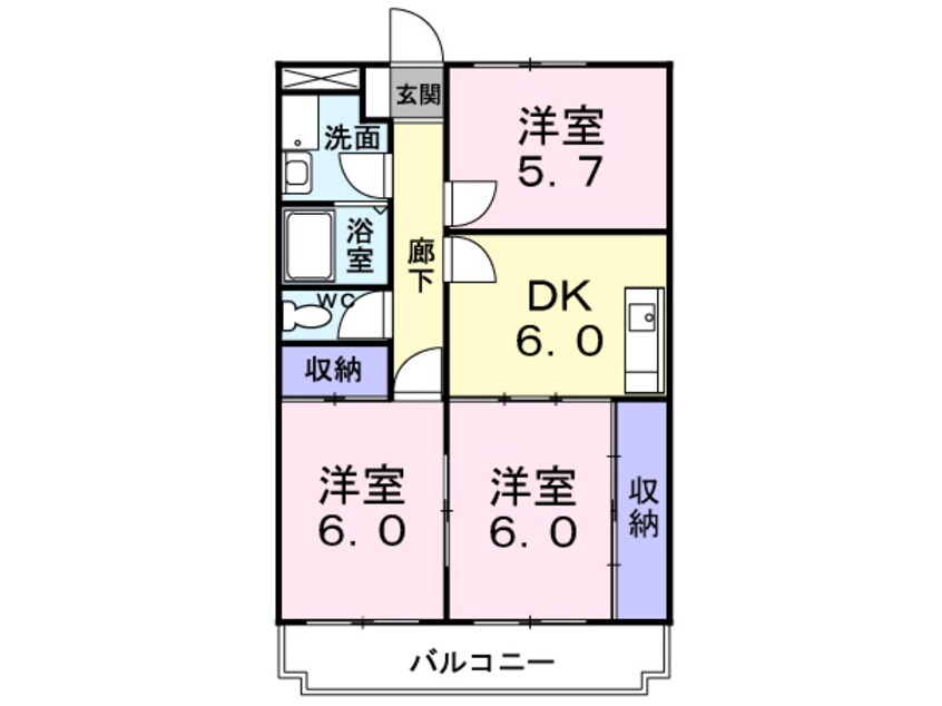 間取図 プレイスメゾン美輝