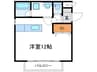 イーストヒル 1Rの間取り
