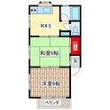 ハナワイエローハイツの間取図