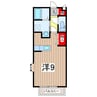 アンソレイエF 1Kの間取り