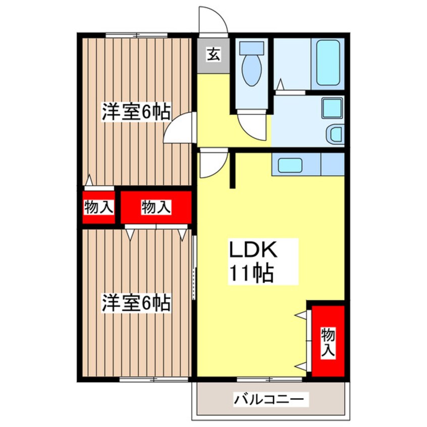 間取図 セントラルヒルF