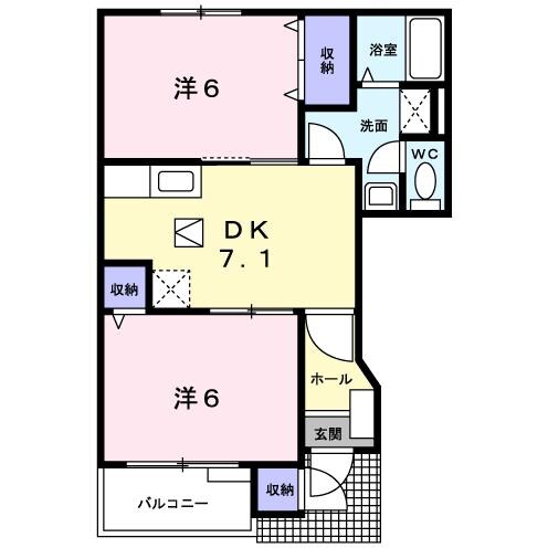 間取り図 ユニゾンさくらＤ