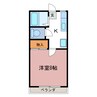 アルファーハイム 1Kの間取り