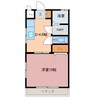 ハイム293 1DKの間取り