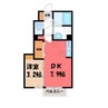 フォーゲルテラス　ブラウ　Ⅳ 1DKの間取り