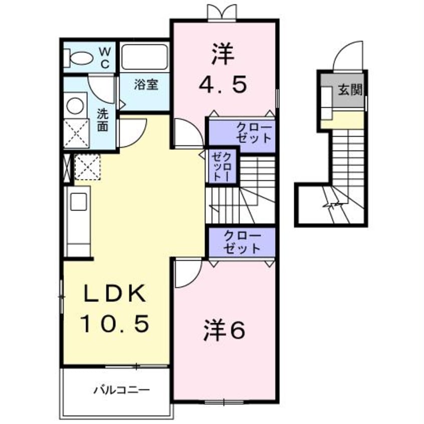 間取図 ソレーユD