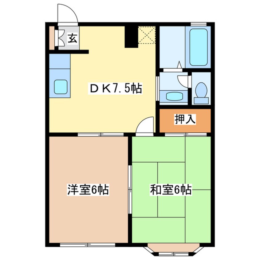 間取図 グランメゾン宝石E棟