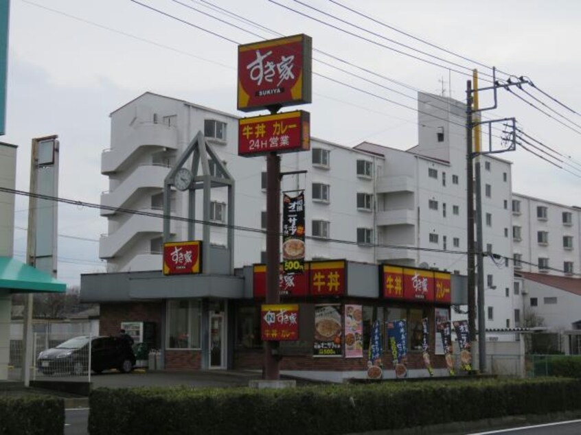 すき家高根沢店(ファストフード)まで1127m ソレーユ