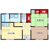 南一丁目貸家 2DKの間取り