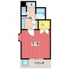 メゾンフォルテ石井 1Kの間取り